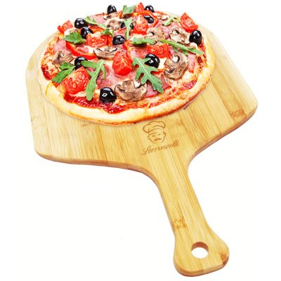 Lorrenzetti Bamboo Pizza Peel. Easily Slide Pizzas Into Your Oven. 19.7