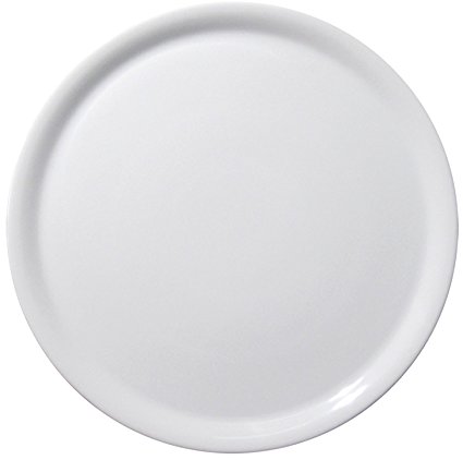 Traditional Italian White Porcelain Pizza Plate 13 inches Made in Italy