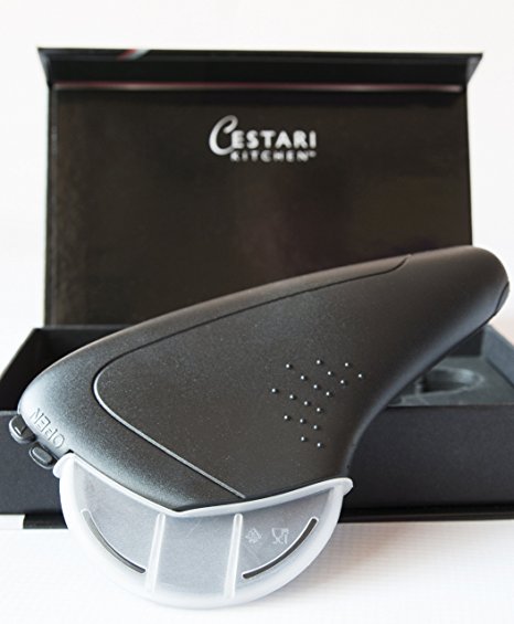 Pizza Cutter Wheel - Cut Smoothly With Razor Sharp Ceramic Edge Sharper than Stainless Steel -Easy Clean Design - Protective Blade Guard - No Rust, Nonstick Pizza Slicer - Luxury Gift Box | Cestari